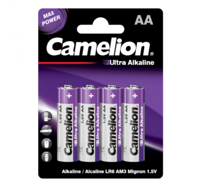 Батарейка Camelion AA LR6 Ultra Alkaline * 4 (LR6-BP4UT)