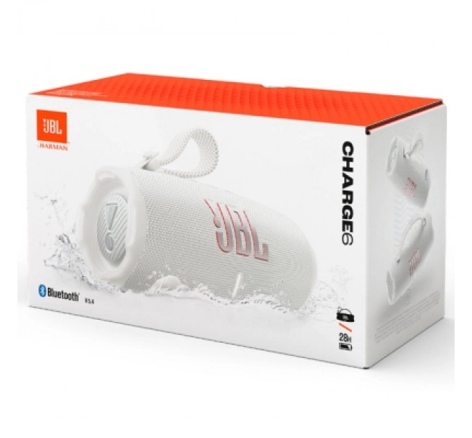 JBL Акустична система JBL Charge 6 White (JBLCHARGE6WHT)