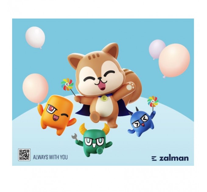 Ігрова поверхня Zalman MP2 A Small, (260x210мм), різнобарвна (ZM-MP2A)_акція