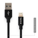 ColorWay Дата кабель USB 2.0 AM to Lightning 1.0m black ColorWay (CW-CBUL004-BK)