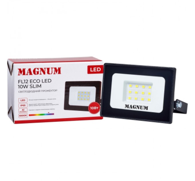 MAGNUM Прожектор MAGNUM FL12 ECO LED 10Вт slim 6500К IP65 (90018080)
