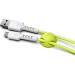 Pixus Дата кабель USB 2.0 AM to Micro 5P 1.0m Soft white/lime Pixus (4897058531176)