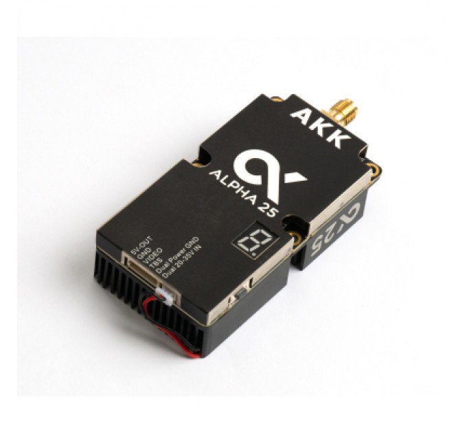 AKK Відеопередавач (VTX) AKK Alpha 25W 4.9G-6G 96CH (A25)