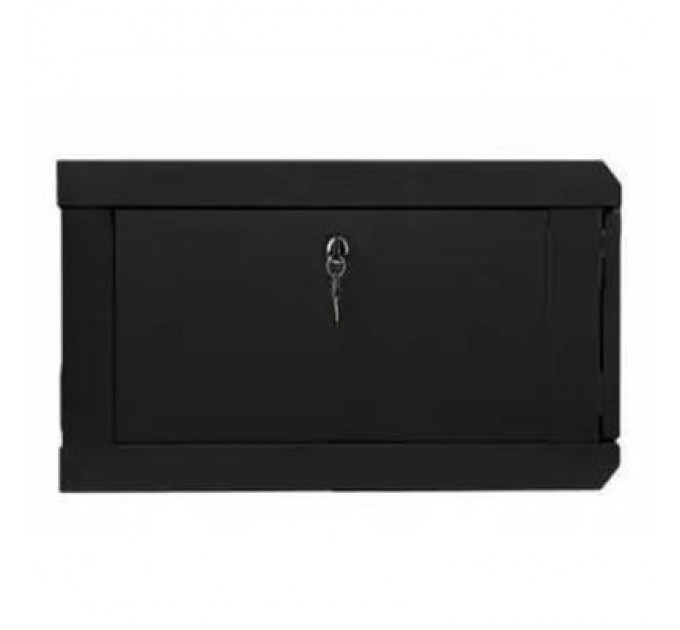 Шафа настінна Hypernet 6U 19" 600x500 (WMNC-500-6U-FLAT-BLACK)