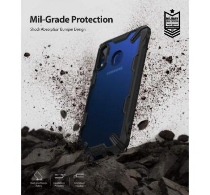 Ringke Чохол до мобільного телефона Ringke Fusion X Samsung Galaxy A20 Black (RCS4521)