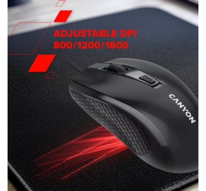 Canyon Мишка Canyon M-4 USB Black (CNE-CMS4)