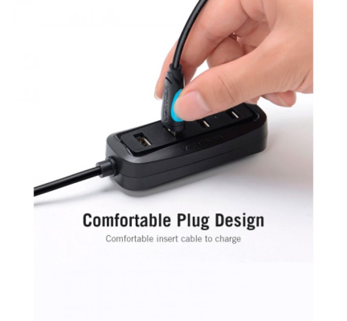 Vention Дата кабель USB 2.0 AM to Micro 5P 0.5m Black Vention (VAS-A08-B050)