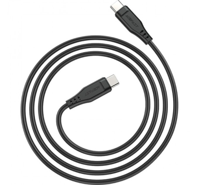 Дата кабель USB-C to USB-C 1.2m 3A TPE C3-03 Black Acefast (6974316280842)