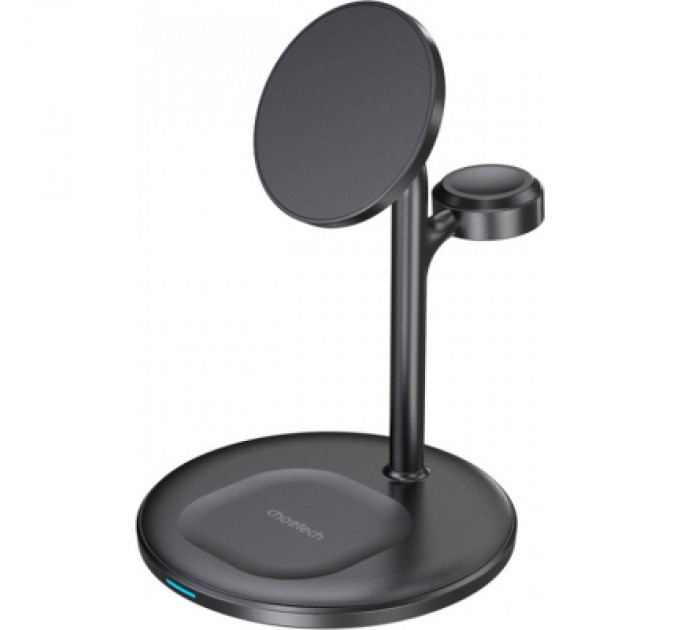 Choetech Зарядний пристрій Choetech 15W 3-in-1 Magnetic Wireless Fast Charger black (T585-F-101-CCBK)