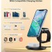 Choetech Зарядний пристрій Choetech 15W 3-in-1 Magnetic Wireless Fast Charger black (T585-F-101-CCBK)