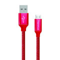 ColorWay Дата кабель Кабель Colorway USB - МicroUSB 2.1А 1м червоний ColorWay (CW-CBUM002-RD)
