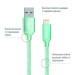 ColorWay Дата кабель USB 2.0 AM to Lightning mint ColorWay (CW-CBUL004-MT)