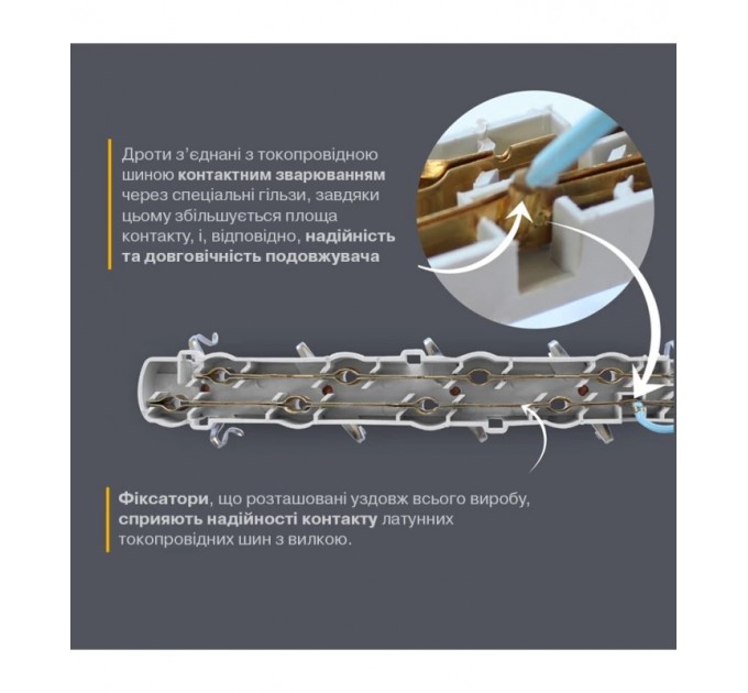 Electrum Подовжувач блоковий (PP) Electrum 5 розеток 3м із вимикачем та 2 Type-C + USB C-ES-1991