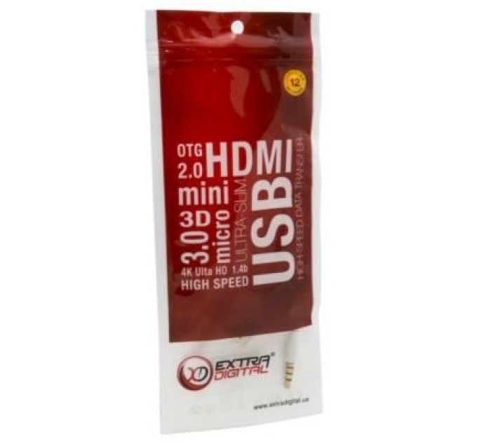 Extradigital Дата кабель USB Charge&Sync для iPod Shuffle, 0.15m White Extradigital (KBA1651)