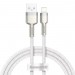 Baseus Кабель Baseus Cafule Metal USB-Lightning, 2.4A, 1м White (6953156202252)