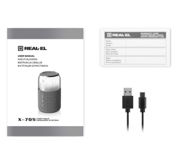 REAL-EL Акустична система REAL-EL X-705 Black (EL121600024)