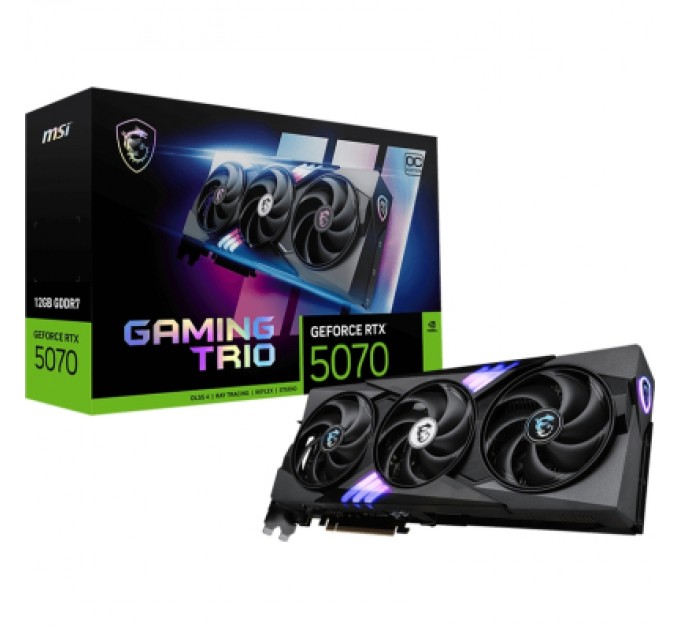 Відеокарта MSI GeForce RTX5070 12Gb GAMING TRIO OC (RTX 5070 12G GAMING TRIO OC)