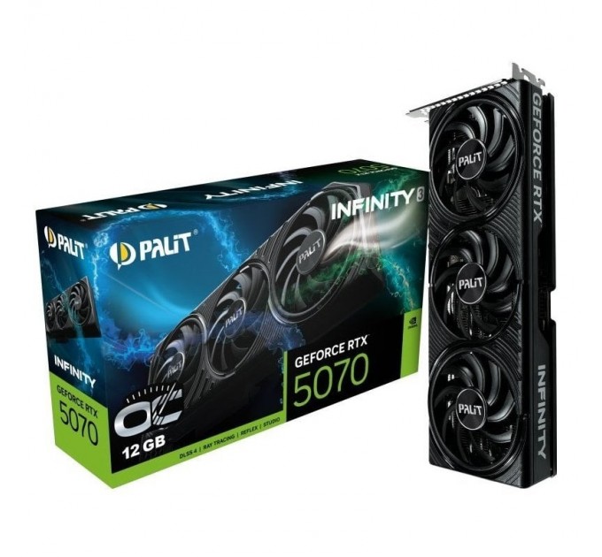 Palit Відеокарта GF RTX 5070 12GB GDDR7 Infinity 3 OC Palit (NE75070S19K9-GB2050S)