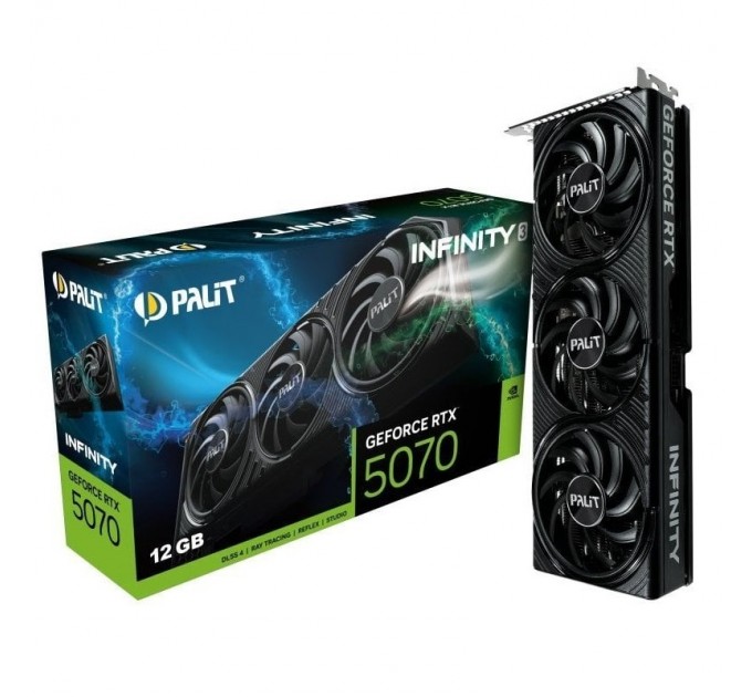 Palit Відеокарта GF RTX 5070 12GB GDDR7 Infinity 3 Palit (NE75070019K9-GB2050S)