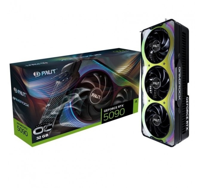 Відеокарта GF RTX 5090 32GB GDDR7 GameRock OC Palit (NE75090S19R5-GB2020G)