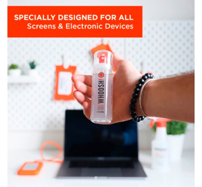 Whoosh! Спрей для очищення Whoosh! Screen Shine GO XL 100ml, microfiber 14x14cm (1FG100ENFR/1FG100XLENFR)