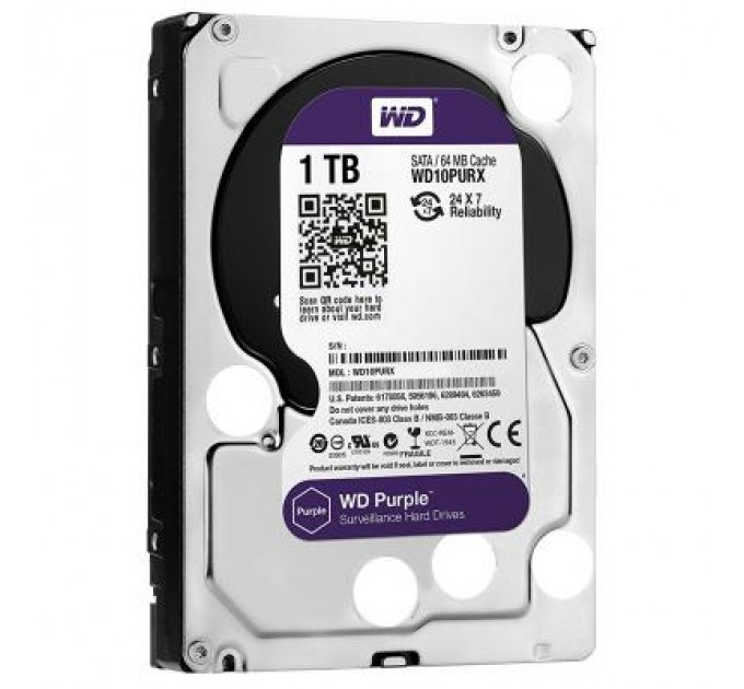 WESTERN DIGITAL Жорсткий диск 3.5" 1TB WD (WD10PURZ)