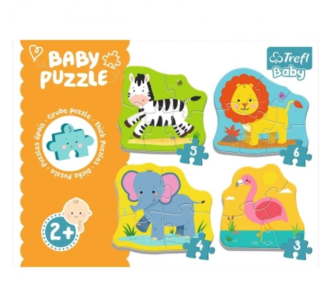 Trefl Пазл Trefl Baby Classic Тварини на сафарі (5900511360738)
