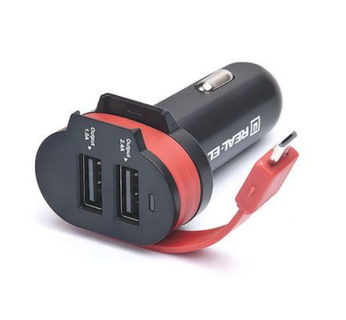 REAL-EL Зарядний пристрій REAL-EL CA-35 black (EL123160012)