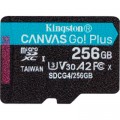 Kingston Карта пам'яті Kingston 256GB microSDXC сlass 10 UHS-I U3 V30 A2 Canvas Go Plus G4 (SDCG4/256GBSP)