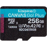 Карта пам'яті Kingston 256GB microSDXC сlass 10 UHS-I U3 V30 A2 Canvas Go Plus G4 (SDCG4/256GBSP)