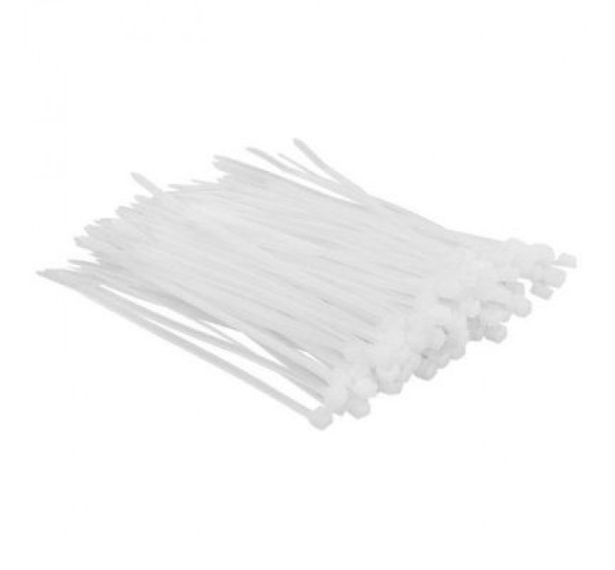 Top Tools Стяжка Top Tools біла, 2.5x100 мм, пластик, 100 шт. (44E950)