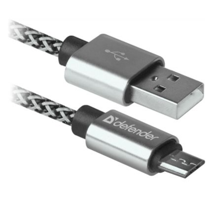 Defender Дата кабель USB 2.0 AM to Micro 5P 1.0m USB08-03T PRO white Defender (87803)