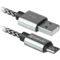 Defender Дата кабель USB 2.0 AM to Micro 5P 1.0m USB08-03T PRO Defender (87815)