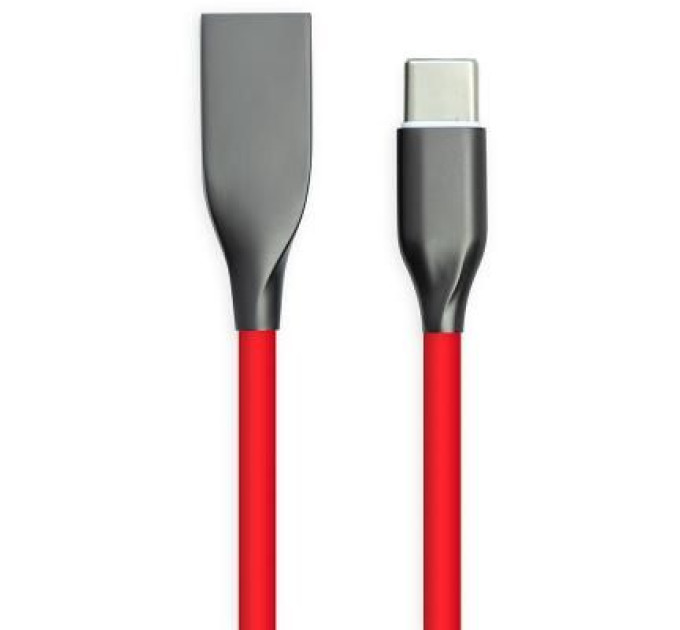 PowerPlant Дата кабель USB 2.0 AM to Type-C 2.0m red PowerPlant (CA911394)