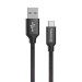 ColorWay Дата кабель USB 2.0 AM to Type-C 2.0m black ColorWay (CW-CBUC008-BK)