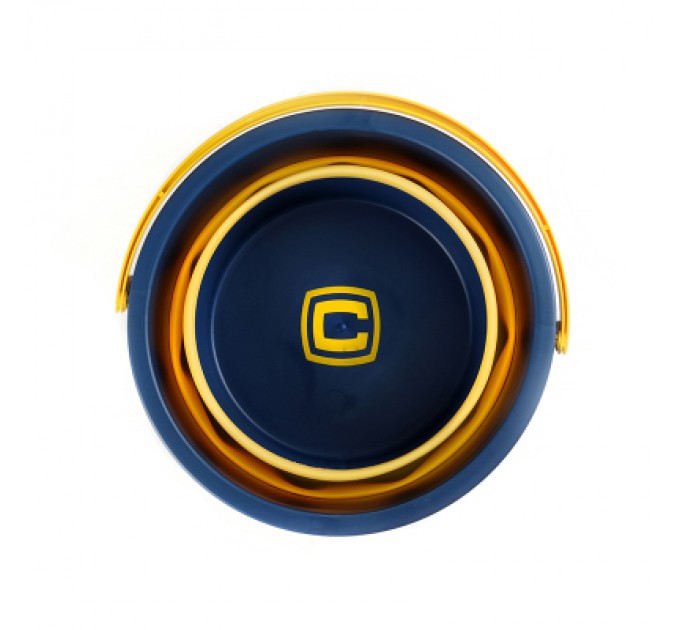 СИЛА Відро складне СИЛА силіконове 4,6 л orange-black (961001)