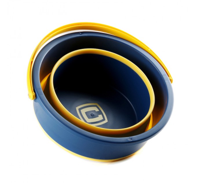 СИЛА Відро складне СИЛА силіконове 4,6 л orange-black (961001)