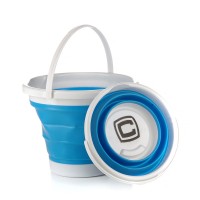 Відро складне СИЛА силіконове 10 л blue (961004)