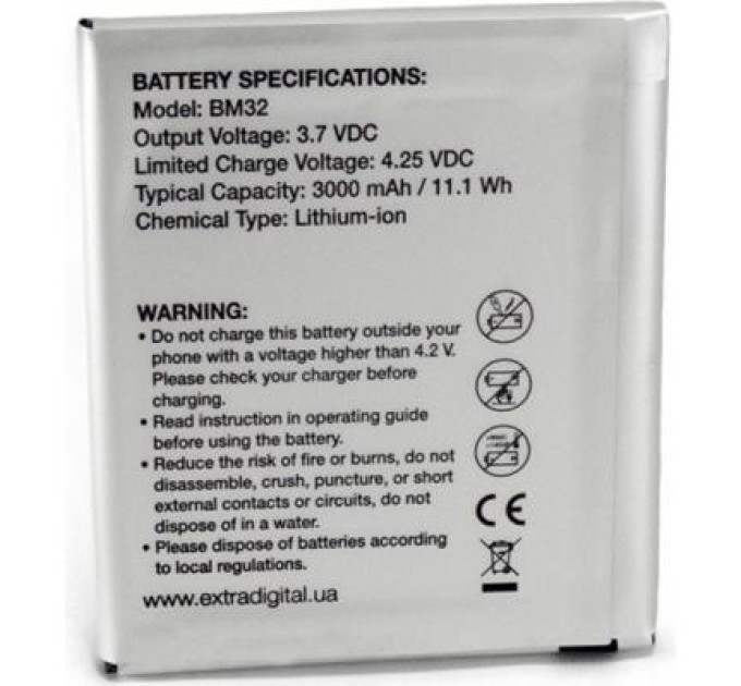 Extradigital Акумуляторна батарея Extradigital Xiaomi Mi4 (BM32) 3000 mAh (BMX6446)