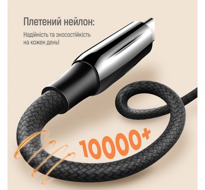 ColorWay Кабель ColorWay USB Type-C + USB Type-C (M/M), 5.0 А, 2 м, Black (CW-CBPDCC070-BK)