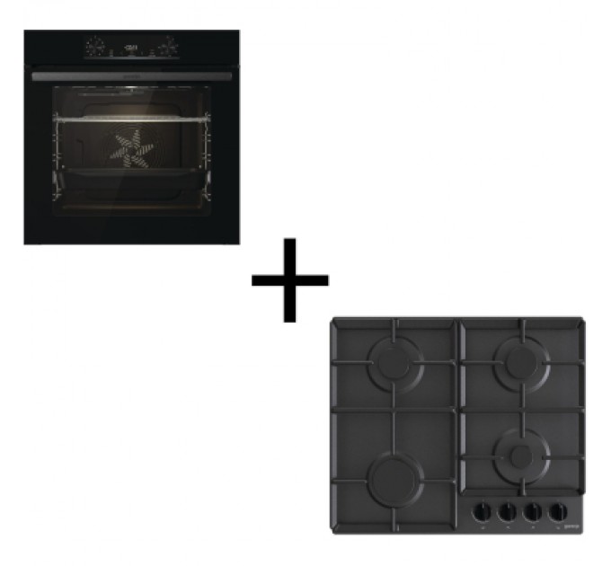Комплект вбудованої техніки Gorenje BO6735E02BK + G641EB (SET_BO6735E02BK_G641EB)