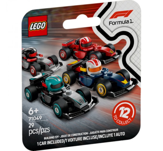 LEGO Конструктор LEGO Minifigures Колекційні автомобілі для перегонів F1 (71049)