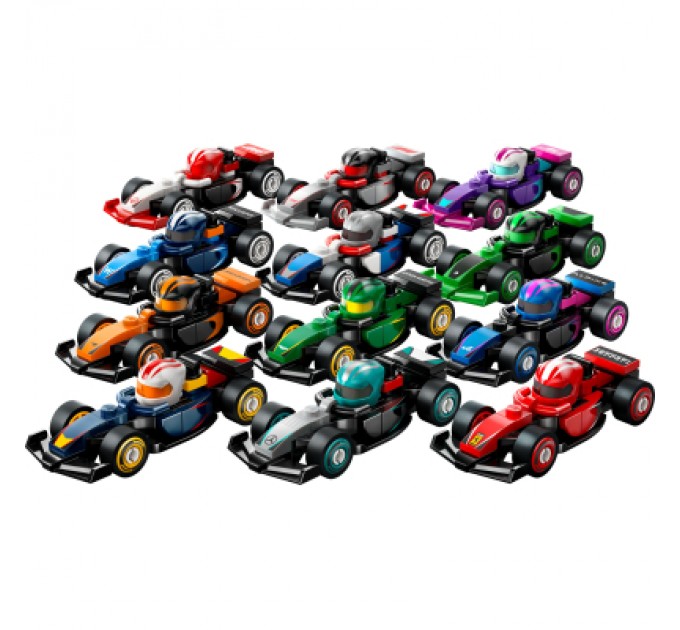 LEGO Конструктор LEGO Minifigures Колекційні автомобілі для перегонів F1 (71049)