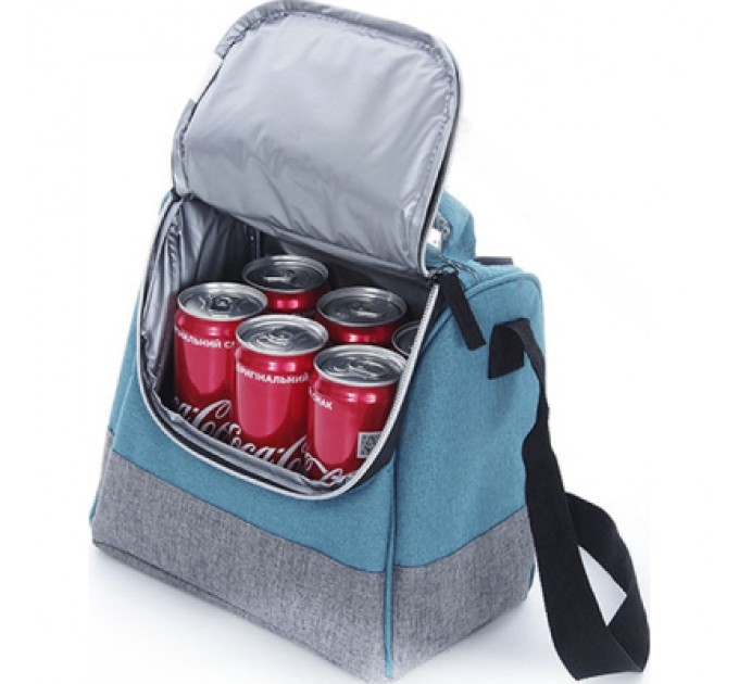 СИЛА Термосумка СИЛА 8 л бірюзова (25х15х21 см) (960606)