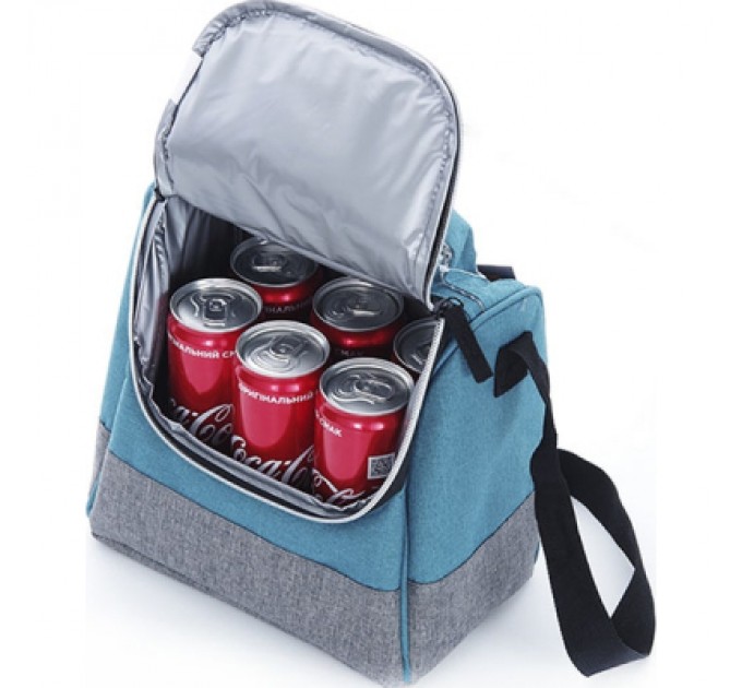 СИЛА Термосумка СИЛА 8 л бірюзова (25х15х21 см) (960606)