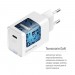 Мережевий зарядний пристрій ColorWay GaN Mini 45W PD Port PPS USB-C White (CW-CHS057PD-WT)
