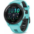Garmin Смарт-годинник Garmin Forerunner 265 Black Bezel with Aqua Case and Aqua/Black Silicone Band (010-02810-52)