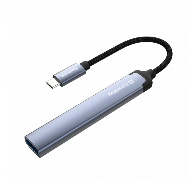 ColorWay Концентратор СolorWay USB-C 4-в-1 USB-C2.0х3/USB3.0 (CW-HUB07)