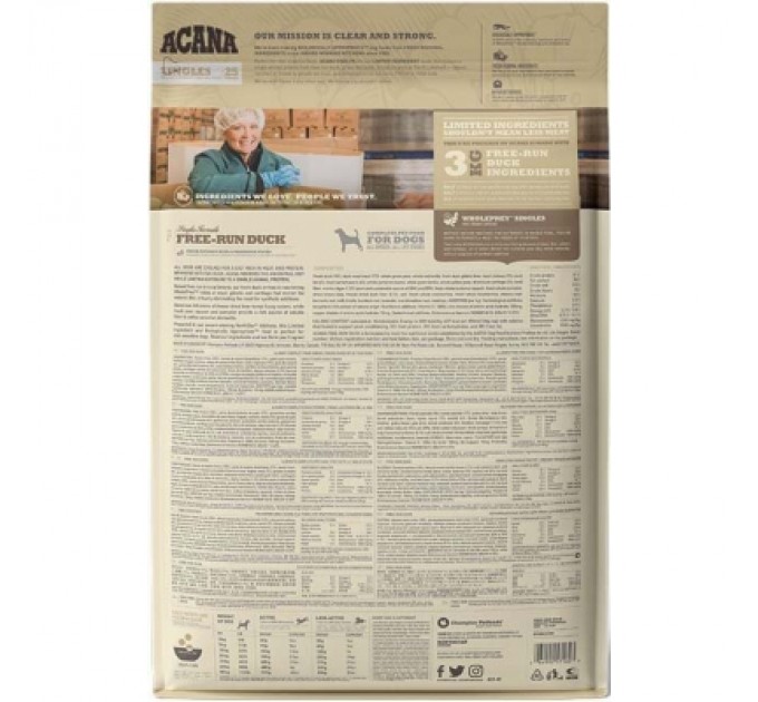 ACANA Сухий корм для собак ACANA Free-Run Duck 6 кг (0064992571603)