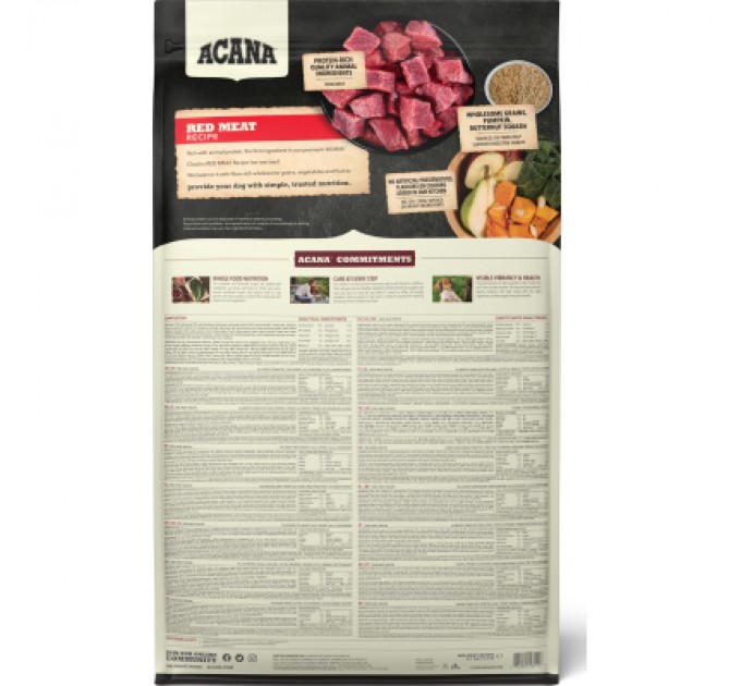 ACANA Сухий корм для собак ACANA Red Meat Recipe 9.7 кг (0064992561123)